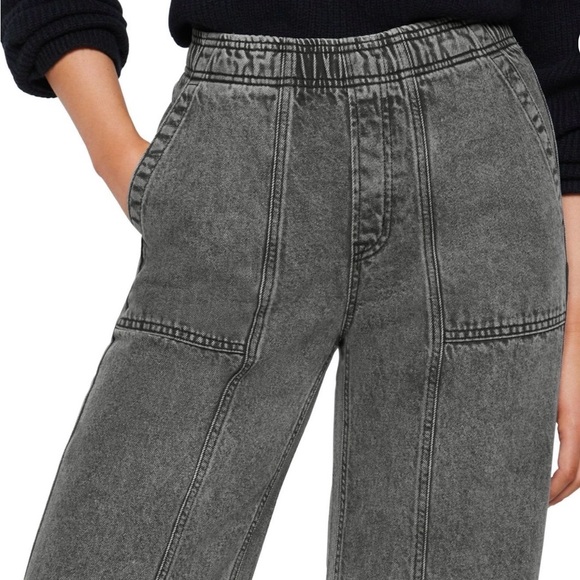 GAP Dark Gray Wide-Leg Jeans - Picture 3 of 4